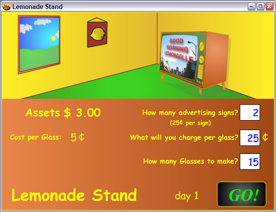 Screenshot for Lemonade Stand 1.6b